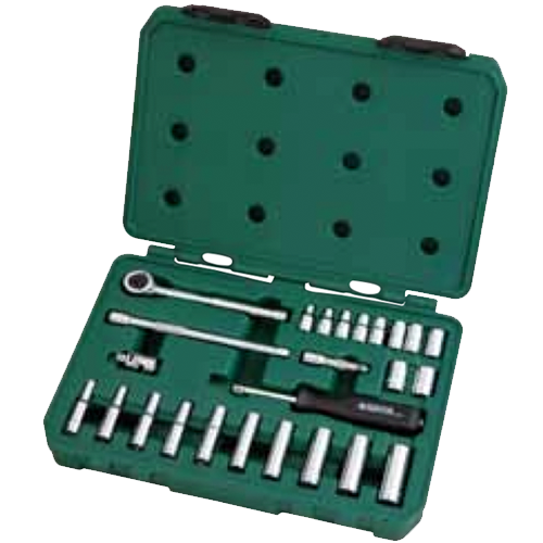 SATA 09089 Socket & Tools Set 26pc, 3/8", 6kg, Metric,